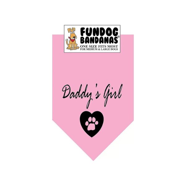 Dog Bandana, Light Pink, One Size Fits Most for Medium to Large Breeds