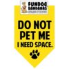 Dog Bandana for Medium to Large Dogs Requiring Personal Space