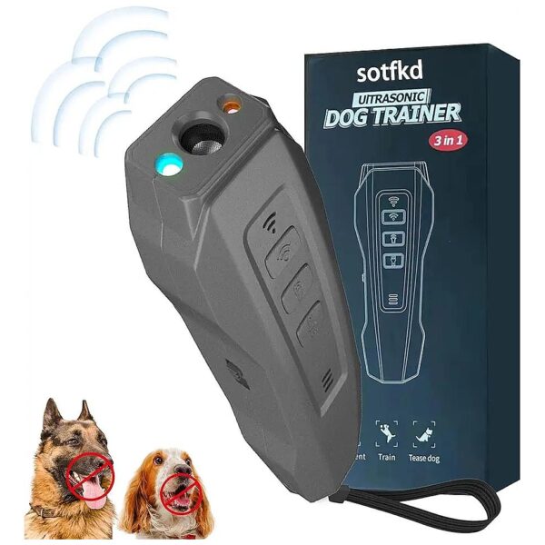 Dog Bark Deterrent with 3 Ultrasonic Frequency Modes and 2 Training Modes