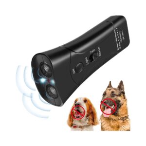 Dog Barking Control Device with LED Flashlight and 2 Modes for Safe Training