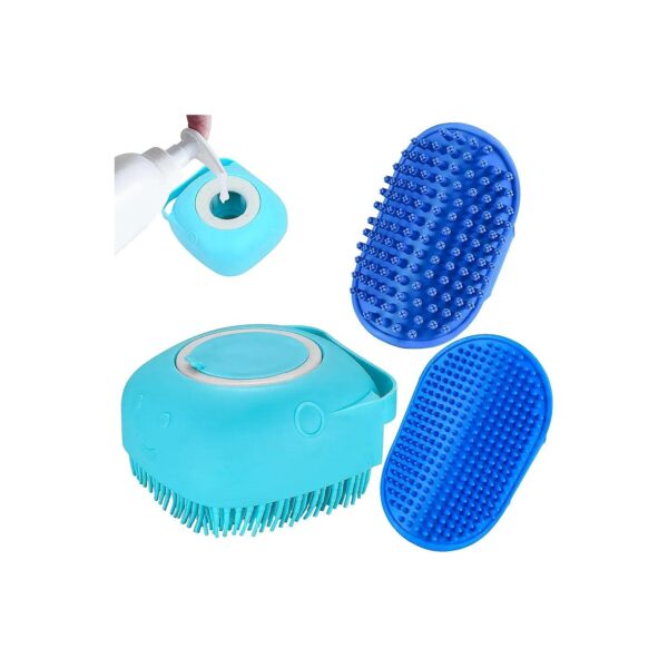 Dog Bath Brush with Soft Bristles for Massaging and Hair Removal for Cats and Dogs