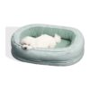 Dog Bed with Waterproof Cover and Anti-Slip Bottom for Small Breed Dogs