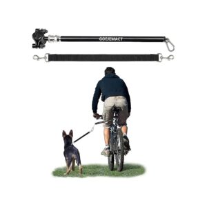 Dog Bike Leash with Shock Absorbing Mechanism and Easy Installation for Bike Training