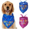 Dog Birthday Bandana with Confetti Pattern for Boy or Girl