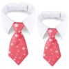 Dog Birthday Gift Soft Polyester Cotton Pet Tie for Pets