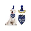 Dog Birthday Party Decorations with Bandana and Numbered Hat