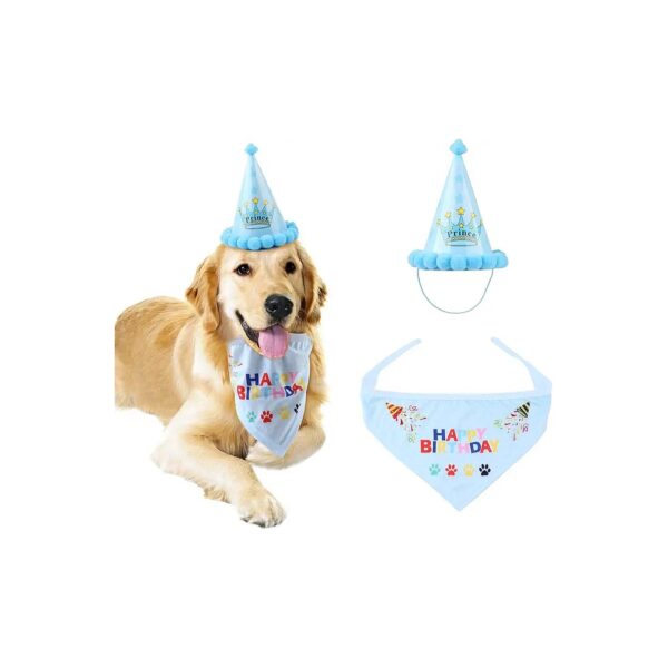 Dog Birthday Party Decorative Bandana for Small Medium Large Dogs