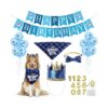 Dog Birthday Party Supplies With Hat Bandana Scarf Bows And Balloons