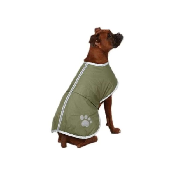 Dog Blanket Coat with Neck and Belly Velcro Closures for Fit