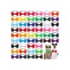 Dog Bow Tie Set with Adjustable Collar 19 Colors for Pups and Kitties