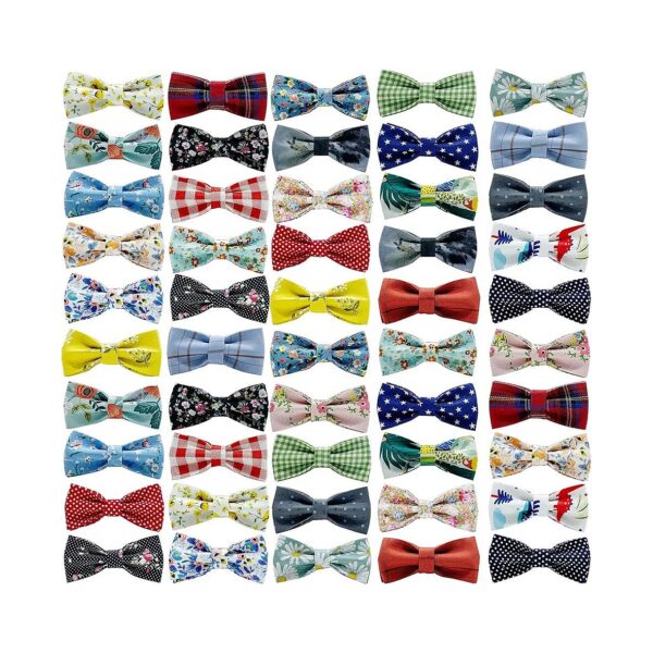 Dog Bow Ties for Special Occasions and Everyday Wear in 50 Pieces