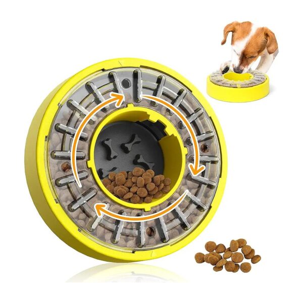 Dog Brain Game Feeder Toy with Slow Feeding Bowl and Treat Dispensing for All Dogs