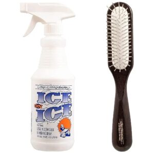 Dog Brush and Detangling Spray Bundle for Grooming Ease and Shine