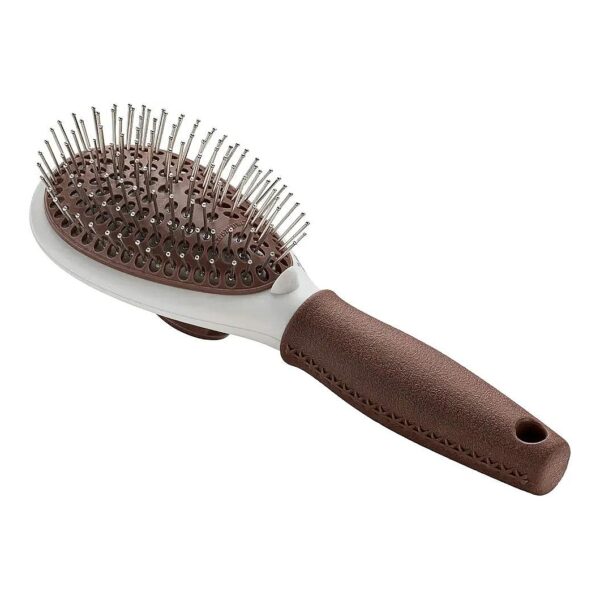 Dog Brush with Self-Cleaning Button for Effortless Hair Removal