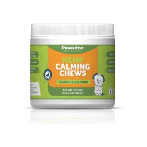 Dog Calming Chews with Tasty Calming Duck Flavor and Organic Hemp Ingredients