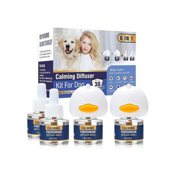 Dog Calming Pheromones Diffuser 6 in 1 Kit for Veterinary Recommended Anxiety Relief