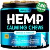 Dog Calming Treats with Valerian Root, L-Tryptophan, and Hemp Oil for Calm