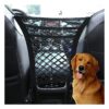 Dog Car Barrier with Car Hooks and Mesh Organizer for Backseat Storage