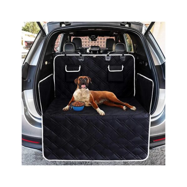 Dog Car Floor Mat with Cargo Cover Liner and Side Protectors for SUV, Truck, and Van