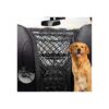 Dog Car Net Barrier 3-Layer Universal Stretchable Pet Barrier BackSeat Storage Mesh Bag