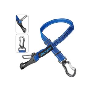 Dog Car Seat Belt with Adjustable Harness and Reflective Threads for Comfortable Travel