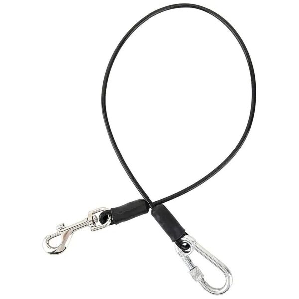 Dog Car Seat Belt with Heavy Duty Carabiner and Rotatable Hook