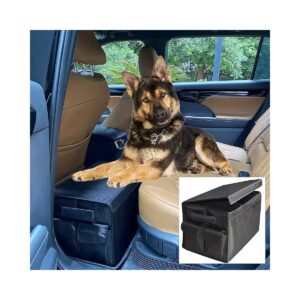 Dog Car Seat Extender with Storage for Back and Front Seats up to 200 Pounds