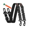 Dog Car Seatbelts with Adjustable Nylon Strap and Premium Zinc Buckle