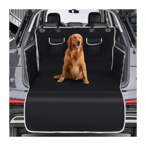 Dog Cargo Cover for SUV Back Seat Trunk with Waterproof Liner and Side Flaps