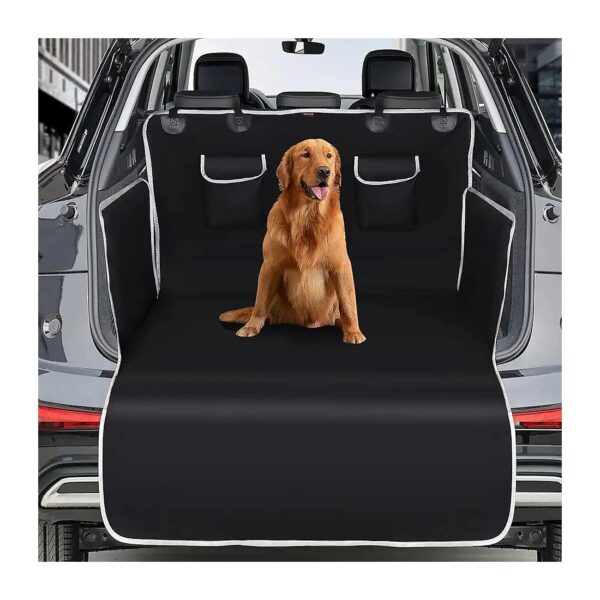 Dog Cargo Cover for SUV Back Seat Trunk with Waterproof Liner and Side Flaps