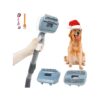 Dog Cat Brush for Long Hairy Pets Grooming with 3 Heads and Massage Comb