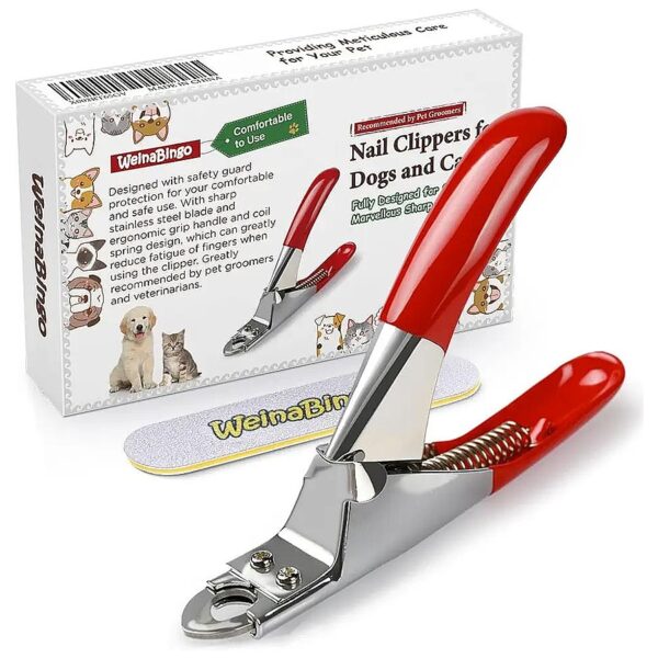 Dog Cat Nail Clippers with Free Nail File for Smooth and Healthy Nails