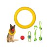 Dog Chew Toy Set with Training Ring and Rope Toys for Aggressive Chewers