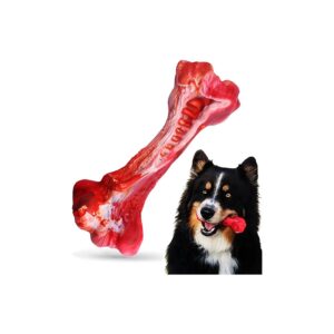 Dog Chew Toys for Medium Breeds plus Teething Puppies with Durable Non-Toxic Rubber Bones