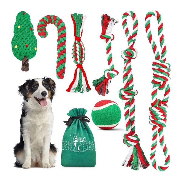 Dog Chew Toys for Teeth Grinding and Cleaning with Cotton Rope for Large Medium Dogs