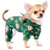 Dog Christmas Outfits for Small Breed Dogs Winter Pjs Clothes for Small Dog Boys Girls