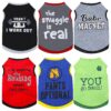 Dog Clothes Shirts for Small and Medium Dogs Funny T Shirts with Letters