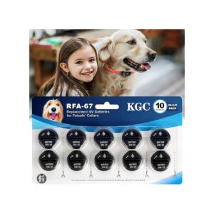 Dog Collar Battery Replacement 10-Pack RFA-67 6V Compatible with PetSafe