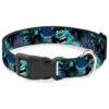 Dog Collar Medium Size with Polyester Materials and Sulley Scare Pose Dots