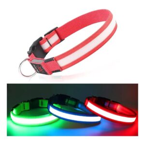 Dog Collar for Small Medium Large Dogs with LED Lighting