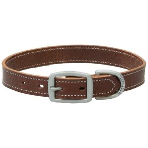 Dog Collars Made from Long-Lasting English Bridle Leather with Precise Stitching