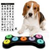 Dog Communication Buttons for Pet Training and Entertainment 7pcs Set with DIY Stickers