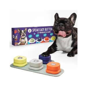 Dog Communication Starter Pack with 4 Recordable Voice Training Buttons