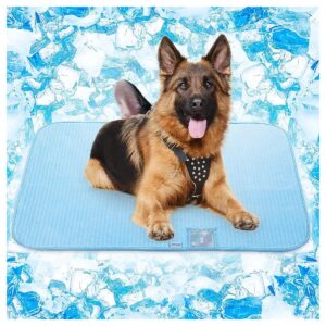 Dog Cooling Mat for Large Breeds, Self-Cooling Summer Pet Bed with Super Absorption