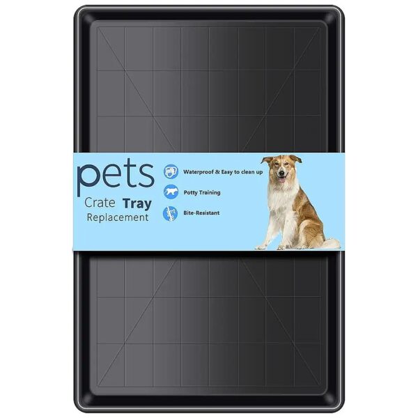 Dog Crate Replacement Tray 36 Inch Chew Proof Potty Training Pan for Energetic Pets