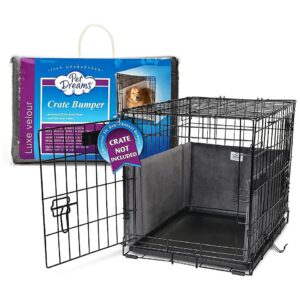 Dog Crate Safety Essentials Bundle with Bumper and Training Pads