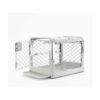 Dog Crate for Small Dogs and Puppies with Collapsible Design and Wheels