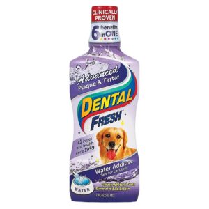 Dog Dental Water Additive Advanced Formula Plaque Tartar Cleaning Fresh Breath