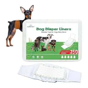 Dog Diaper Pads 150ct for Reusable Belly Bands, Wraps, and Period Diapers