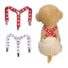 Dog Diaper Suspenders for Skirts Dresses Pants Clothes with Adjustable Neck and Chest